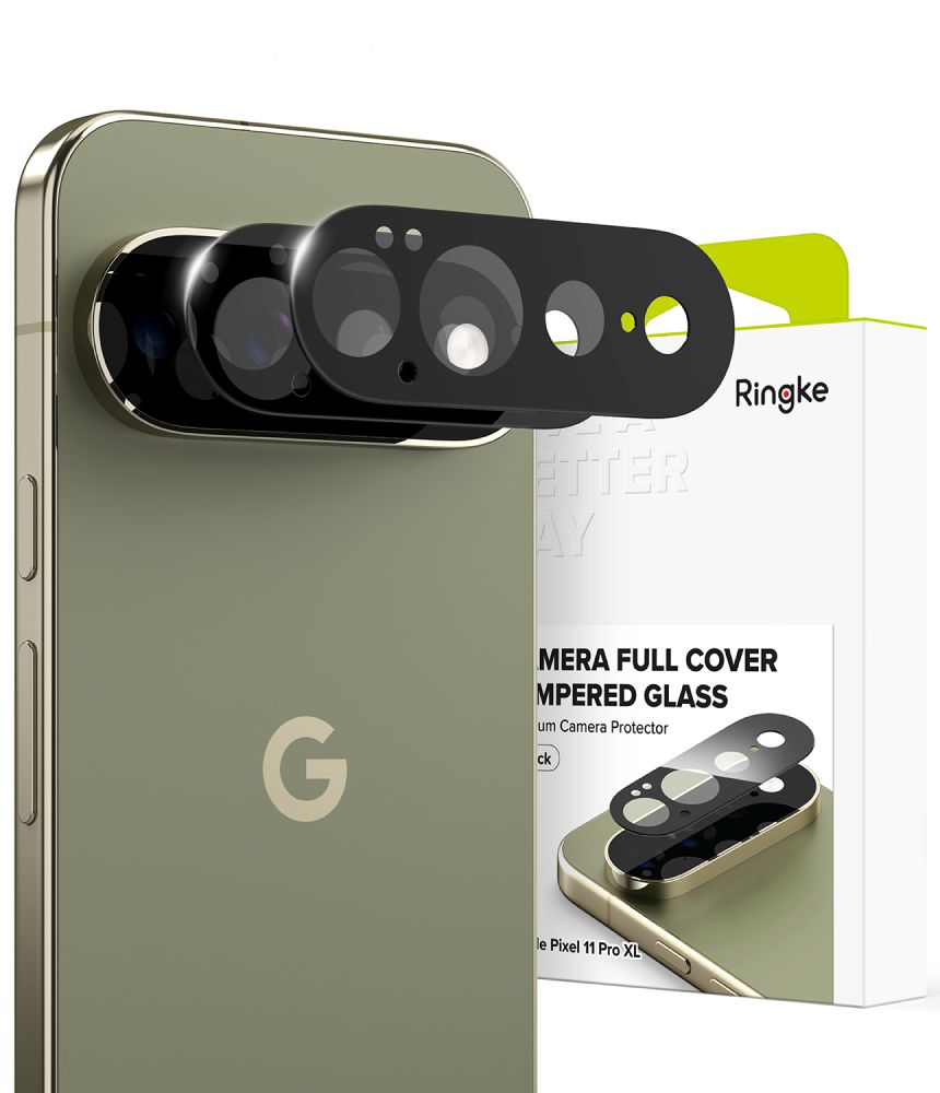 Ringke Camera Full Cover, 2-pack för Google Pixel 11 Pro XL – Svart