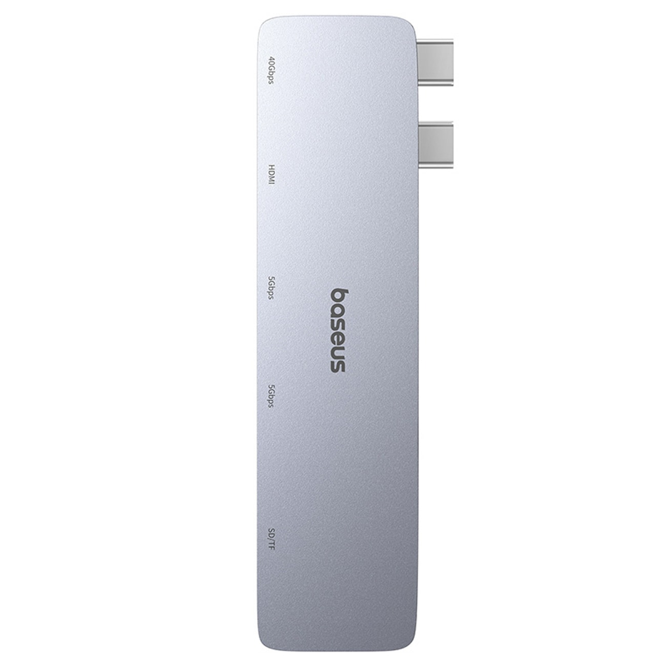 Baseus UltraJoy 6-i-1 USB-C-hubb 40 Gb/s USB 3.0 HDMI 4K SD/microSD-kortläsare – grå