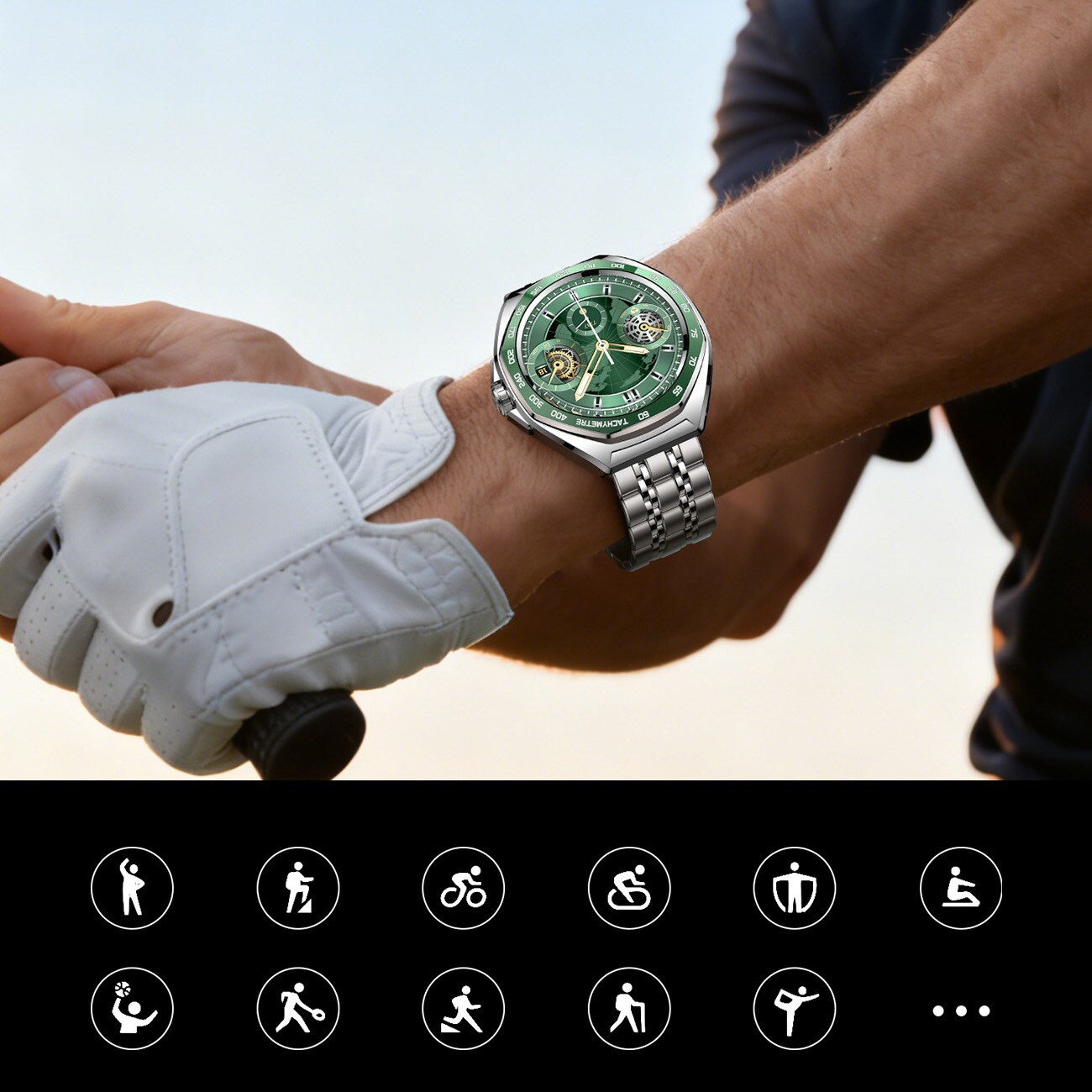 Joyroom Venture Series JR-FV2 Pro AMOLED 1,43 tum 5 ATM smartklocka med samtalsfunktion – silver