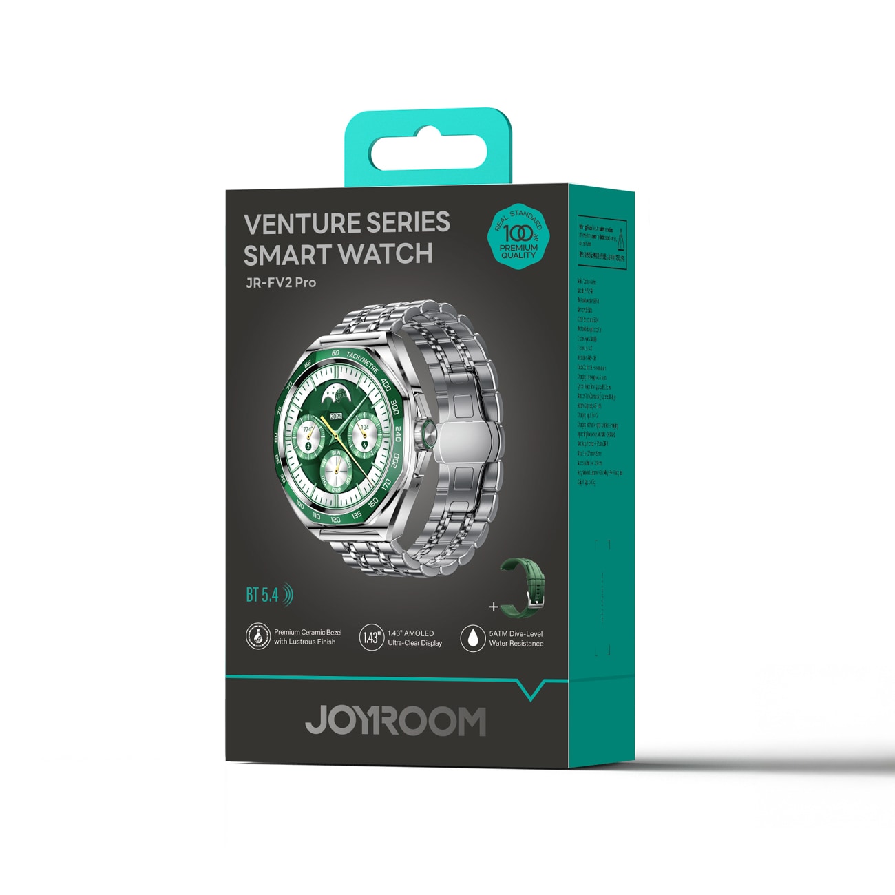Joyroom Venture Series JR-FV2 Pro AMOLED 1,43 tum 5 ATM smartklocka med samtalsfunktion – silver