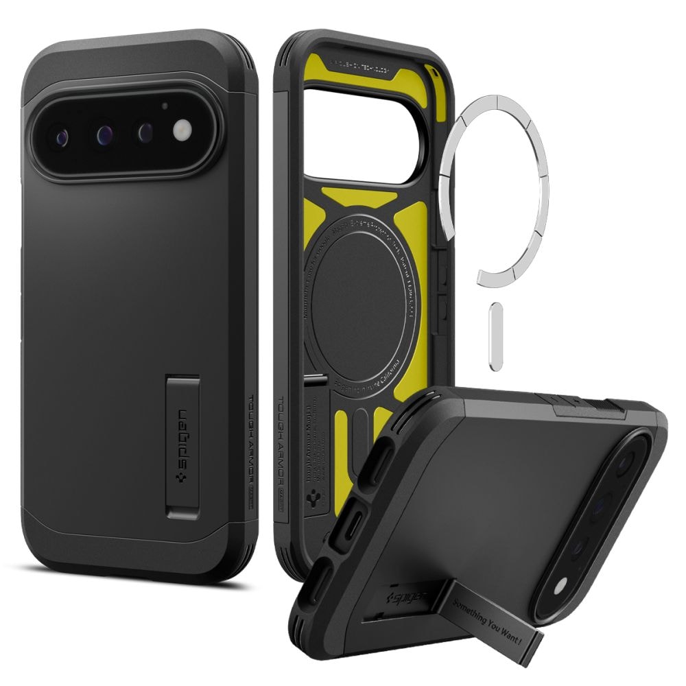 Spigen Tough Armor Mag MagSafe-fodral för Google Pixel 11 Pro – svart