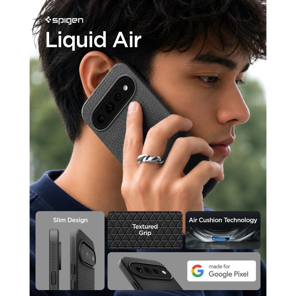 Spigen Liquid Air-fodral till Google Pixel 11 Pro XL – Svart