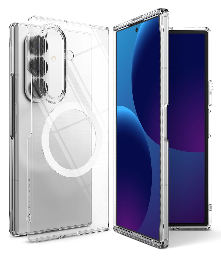 Ringke Slim magnetiskt MagSafe-fodral för Samsung Galaxy Z Fold 8 – genomskinligt