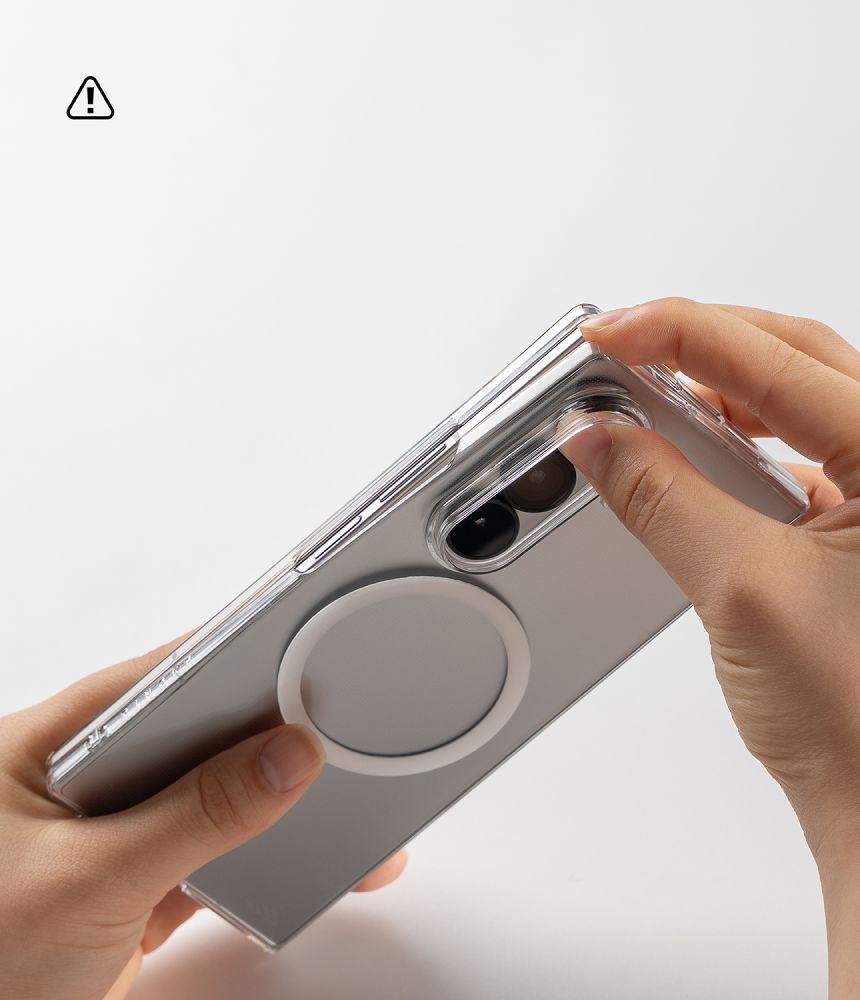 Ringke Slim magnetisk MagSafe-etui til Samsung Galaxy Z Fold 8 – gennemsigtigt