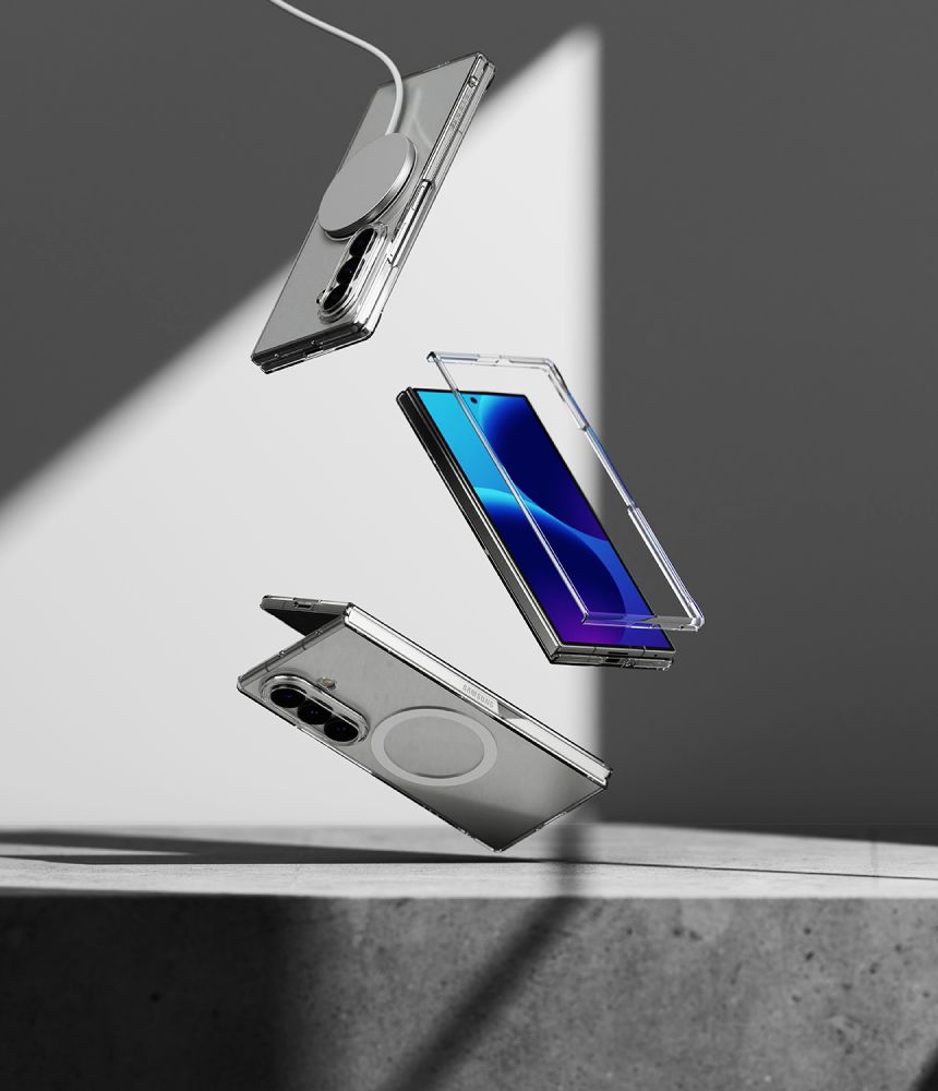 Ringke Slim magnetisk MagSafe-etui til Samsung Galaxy Z Fold 8 – gennemsigtigt