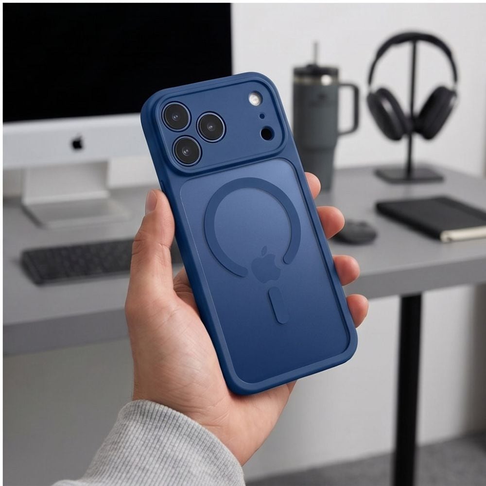 Tech-Protect BasicMag MagSafe-fodral för iPhone 17 Pro / 18 Pro – mörkblått matt