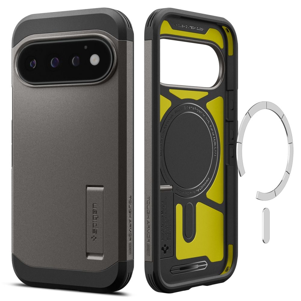 Spigen Tough Armor Mag MagSafe-fodral för Google Pixel 11 Pro – mörkgrått