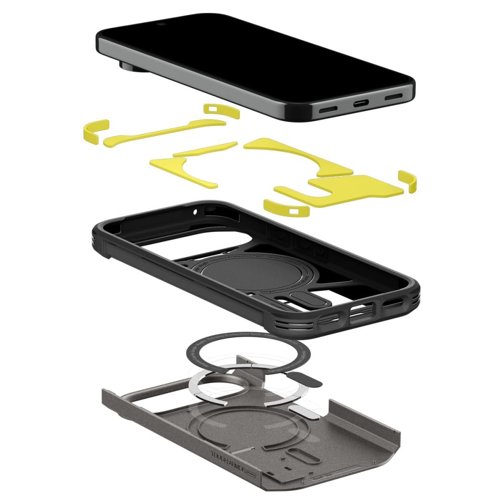 Spigen Tough Armor Mag MagSafe-fodral för Google Pixel 11 Pro – mörkgrått