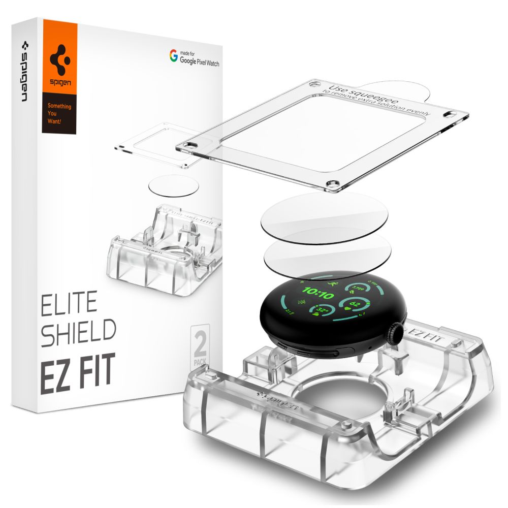 Spigen Elite Shield EZ Fit 2-pack hydrogel-skyddsfilm för Google Pixel Watch 41 mm