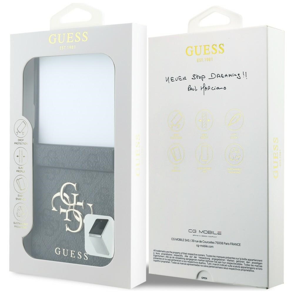 Guess Big 4G-logoetui til Samsung Galaxy Z Flip 8 – Sort
