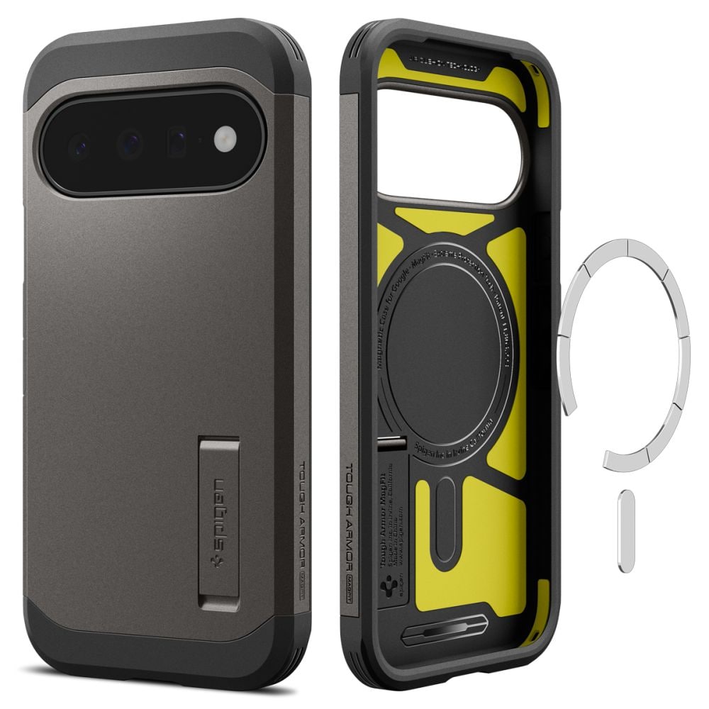 Spigen Tough Armor Mag MagSafe-fodral till Google Pixel 11 – mörkgrått