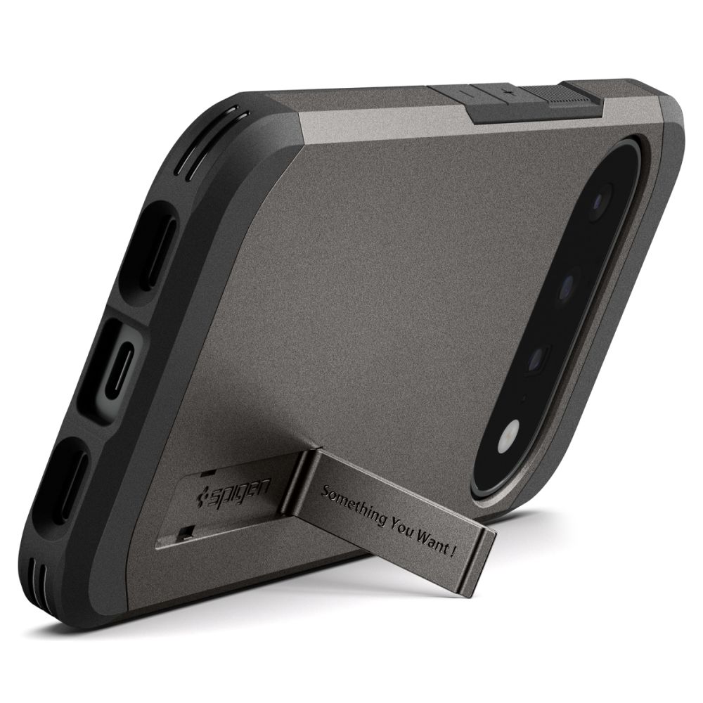 Spigen Tough Armor Mag MagSafe-fodral till Google Pixel 11 – mörkgrått