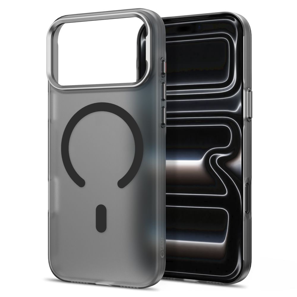 Tech-Protect MagZero MagSafe-fodral för iPhone 17 Pro / 18 Pro – genomskinligt matt svart