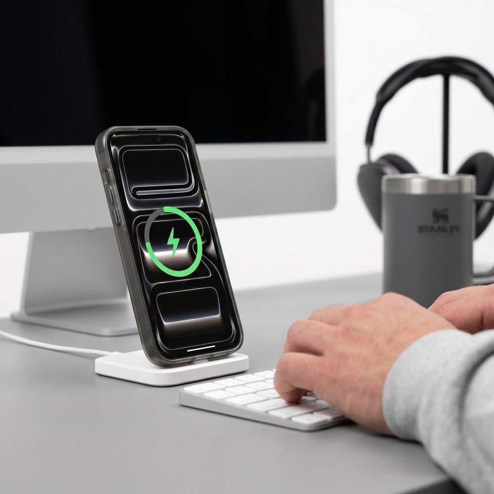 Tech-Protect MagZero MagSafe-fodral för iPhone 17 Pro / 18 Pro – genomskinligt matt svart