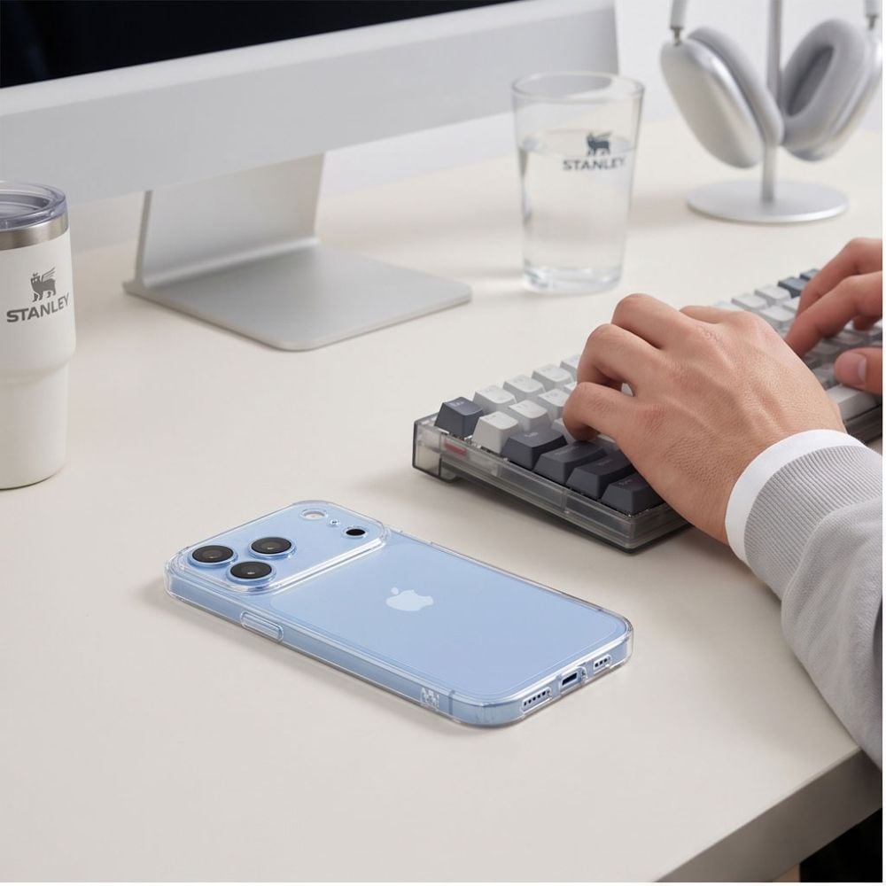 Tech-Protect FlexAir-fodral för iPhone 17 Pro Max / 18 Pro Max – Transparent