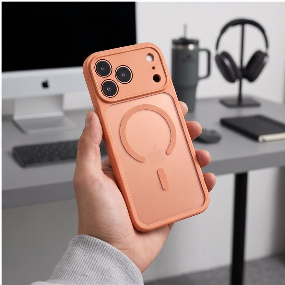 Tech-Protect BasicMag MagSafe-fodral för iPhone 17 Pro / 18 Pro – matt orange
