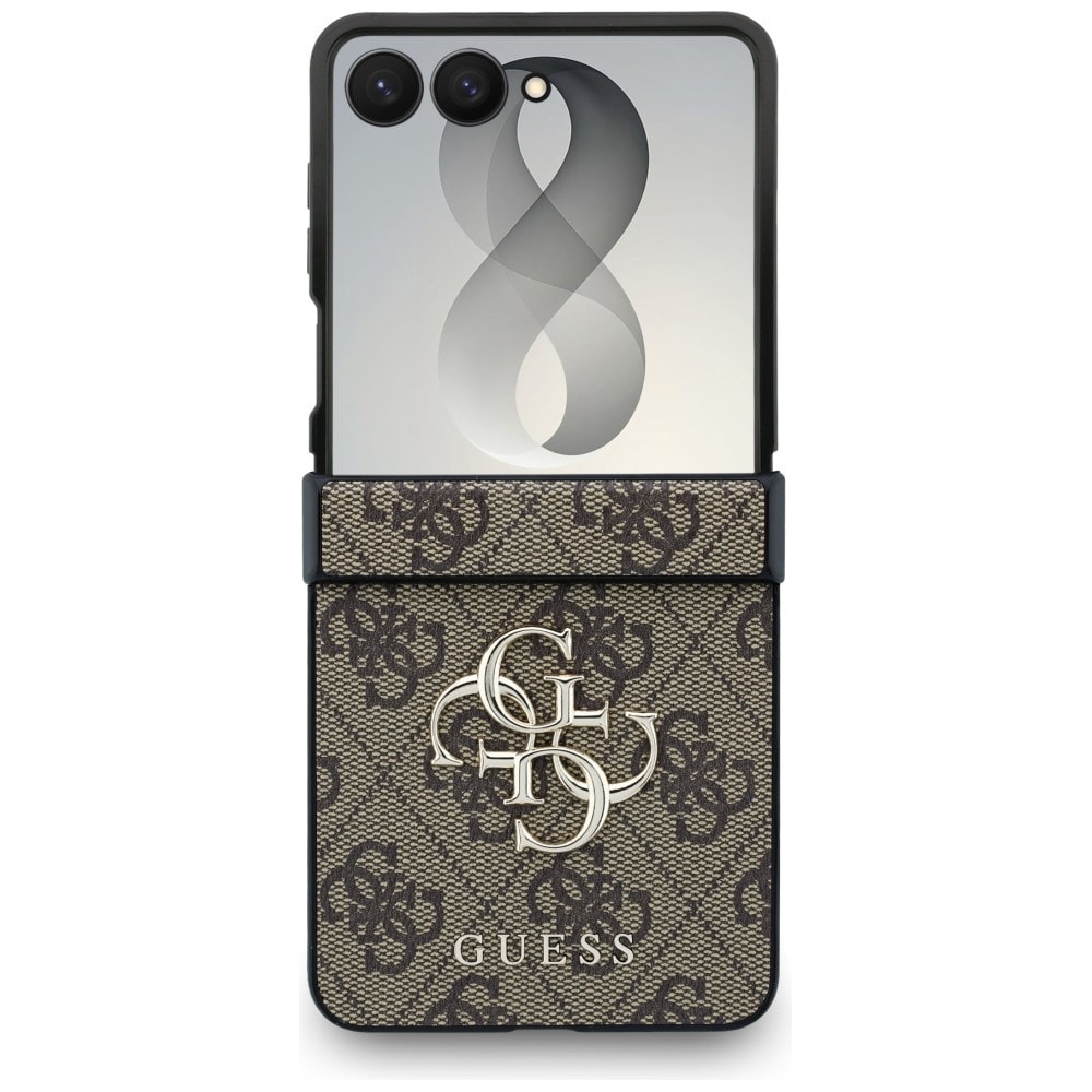 Guess Big 4G-logo-etui til Samsung Galaxy Z Flip 8 – brun