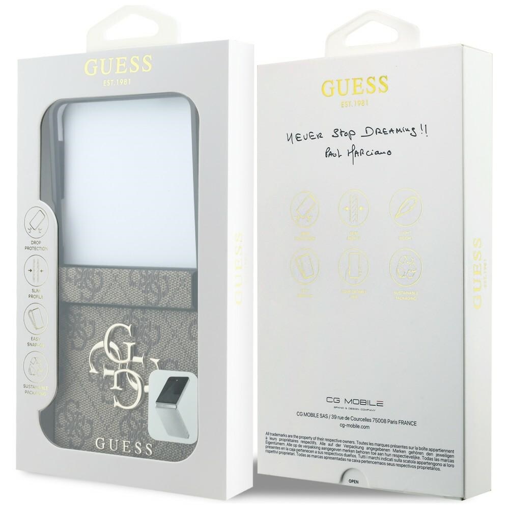 Guess Big 4G-logo-etui til Samsung Galaxy Z Flip 8 – brun