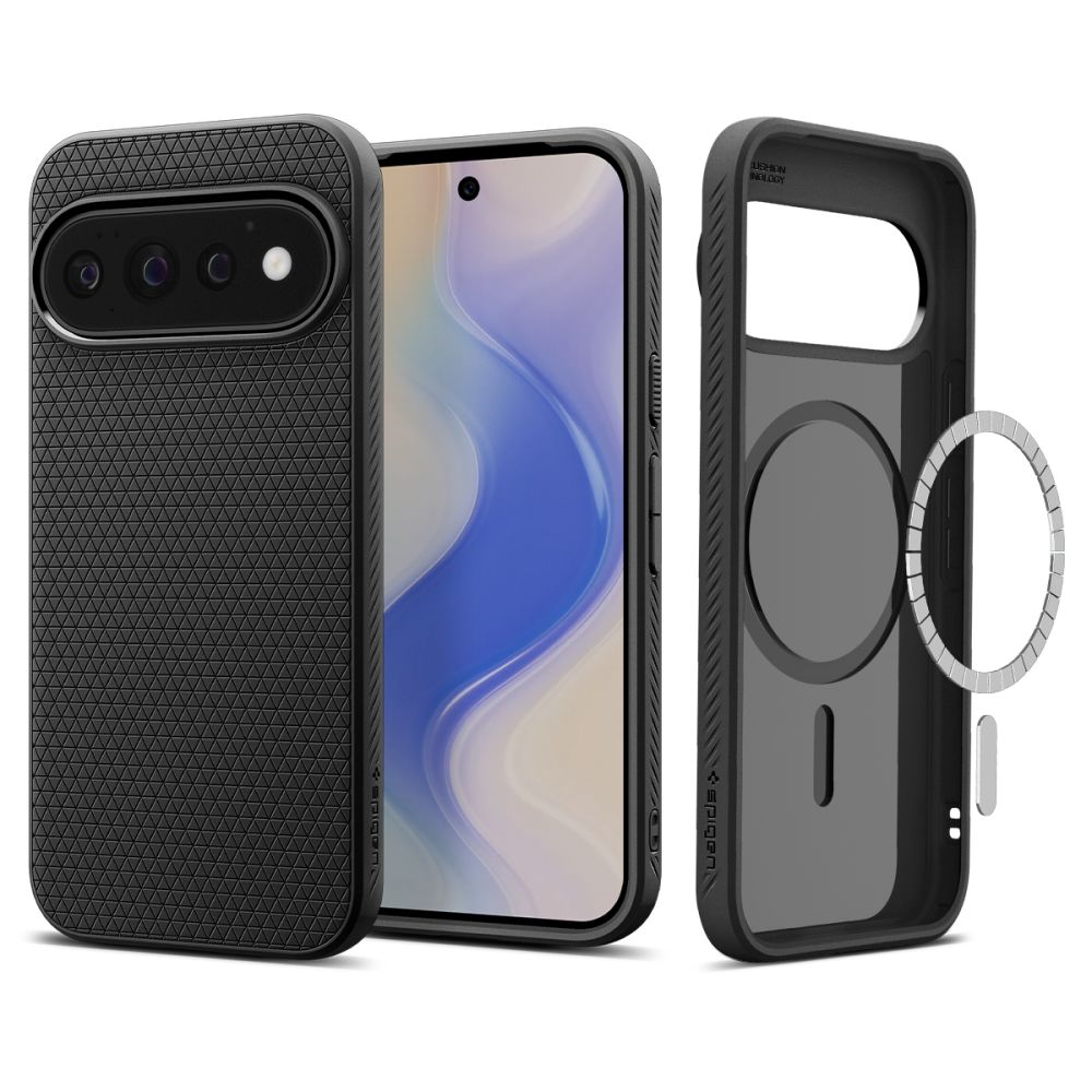Spigen Liquid Air Mag MagSafe-fodral för Google Pixel 11 Pro – matt svart