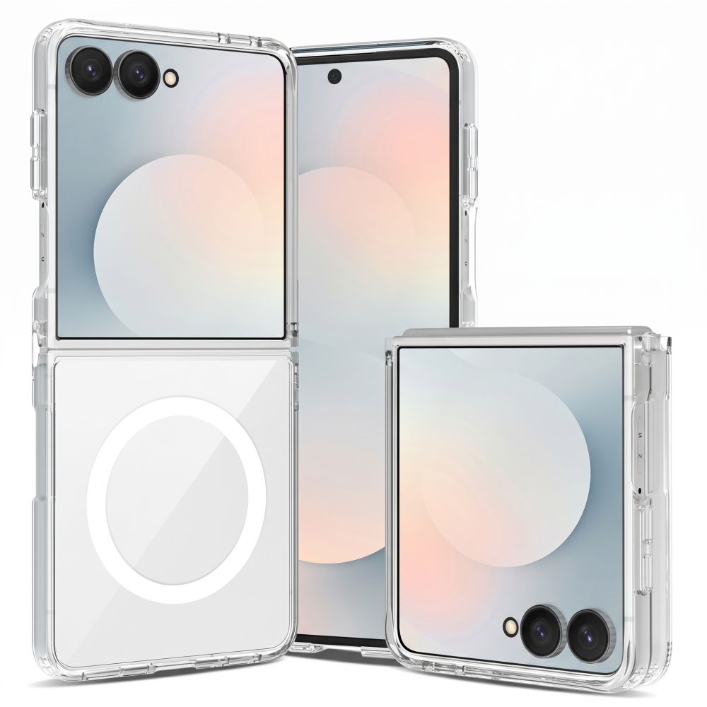 Tech-Protect FlexAir Hybrid MagSafe-fodral för Samsung Galaxy Z Flip 8 – genomskinligt