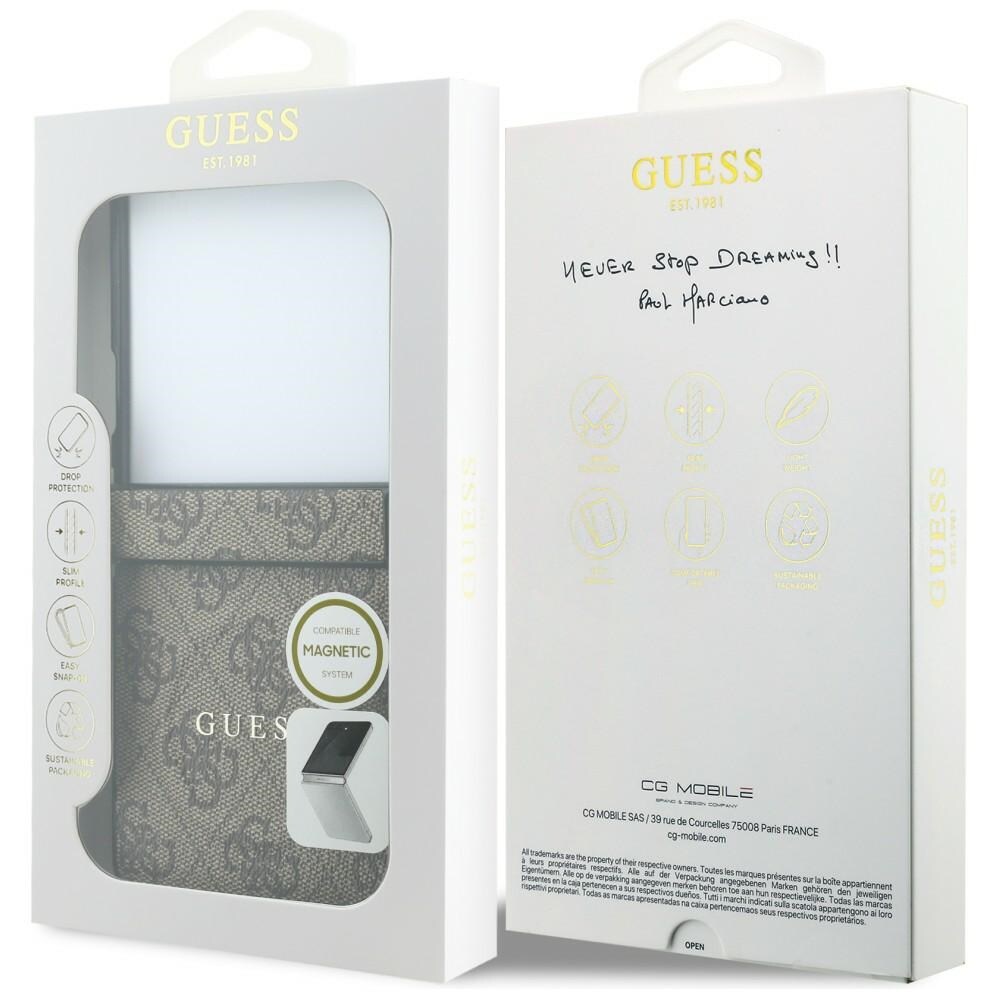 Guess 4G Classic MagSafe-etui til Samsung Galaxy Z Flip 8 – Brun