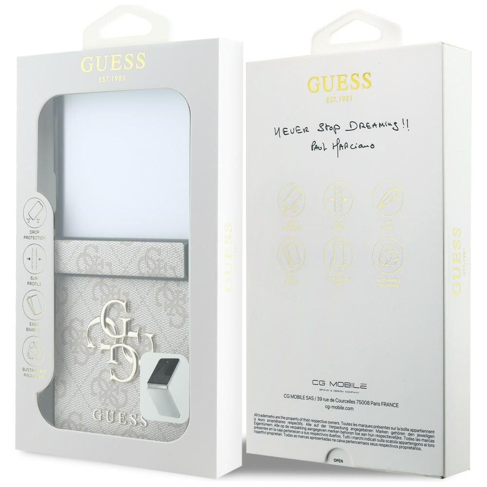 Guess Big 4G-logo-etui til Samsung Galaxy Z Flip 8 – lyserød
