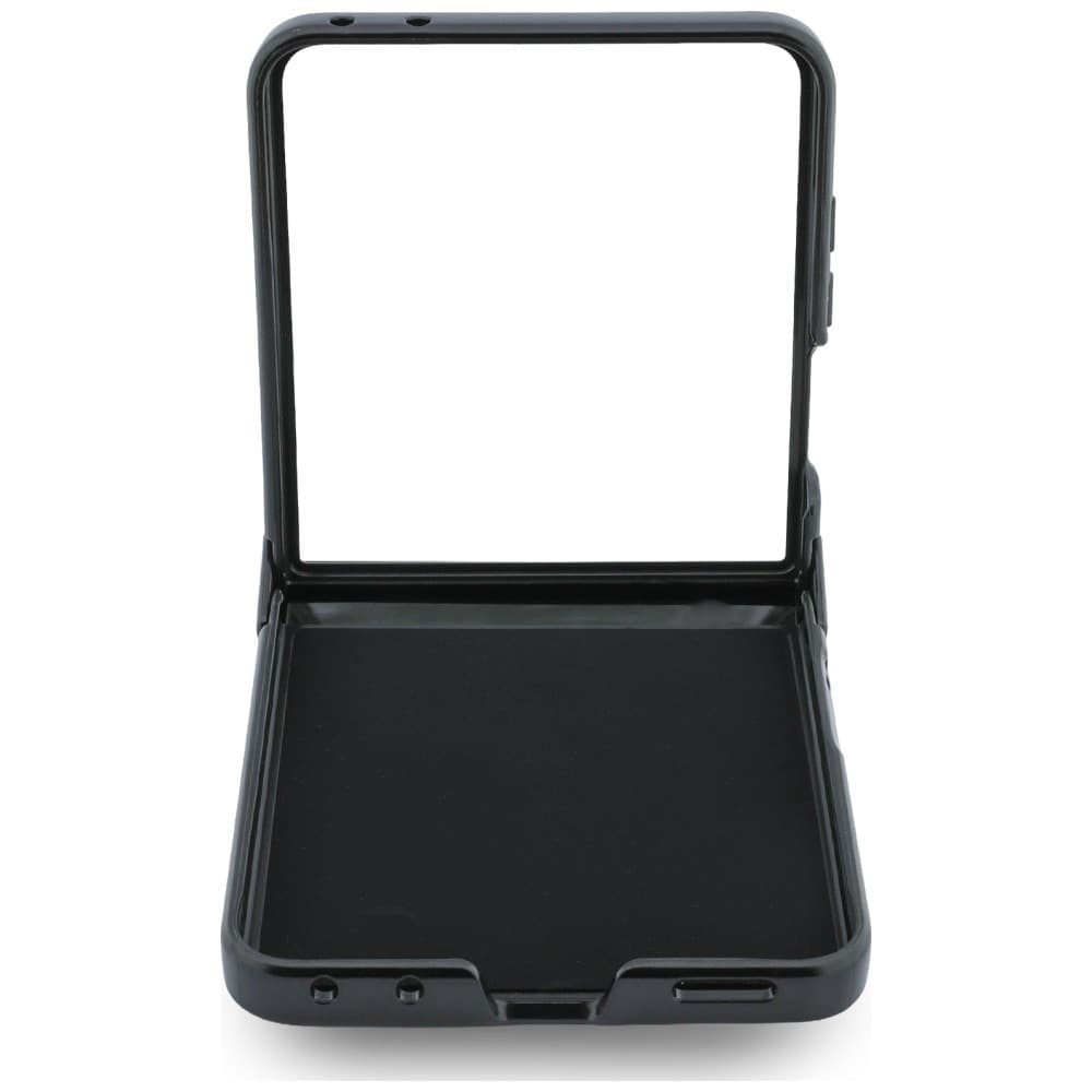 Karl Lagerfeld Karl&Choupette Saffiano-etui med nåle til Samsung Galaxy Z Flip 8 – Sort