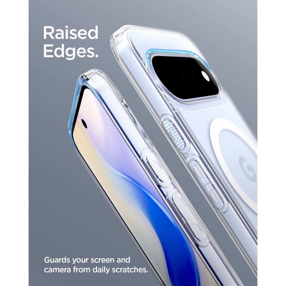 Spigen Ultra Hybrid Mag MagSafe-etui til Google Pixel 11 – gennemsigtigt og hvidt