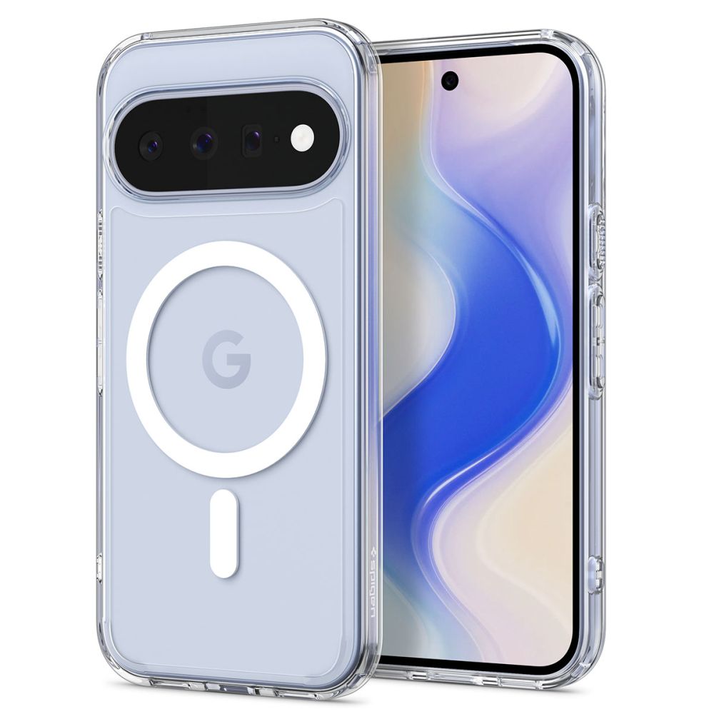 Spigen Ultra Hybrid Mag MagSafe-etui til Google Pixel 11 – gennemsigtigt og hvidt