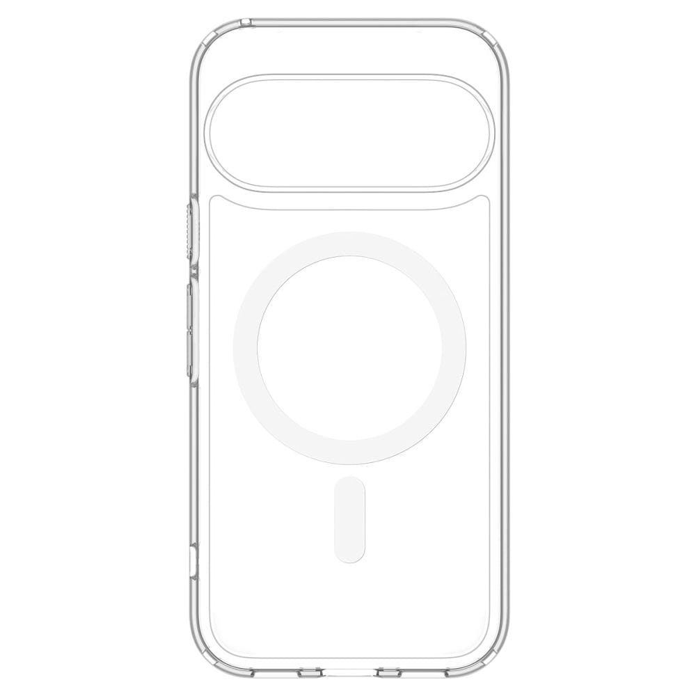 Spigen Ultra Hybrid Mag MagSafe-etui til Google Pixel 11 – gennemsigtigt og hvidt