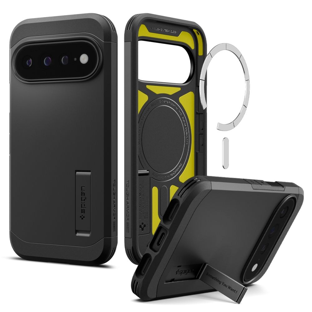 Spigen Tough Armor Mag MagSafe-fodral till Google Pixel 11 Pro XL – svart