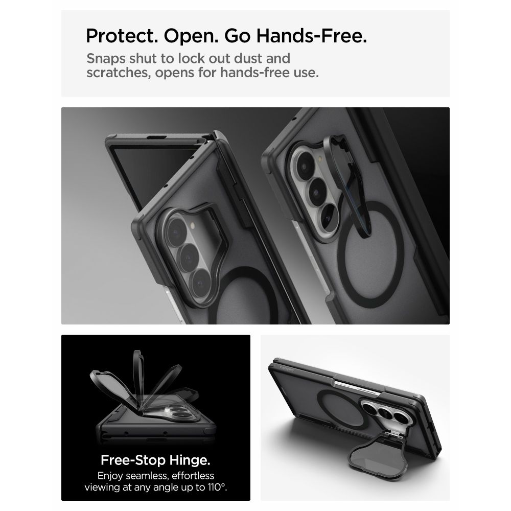 Spigen Optik Armor Pro MagSafe-etui til Samsung Galaxy Z Fold 8 Ultra – Sort