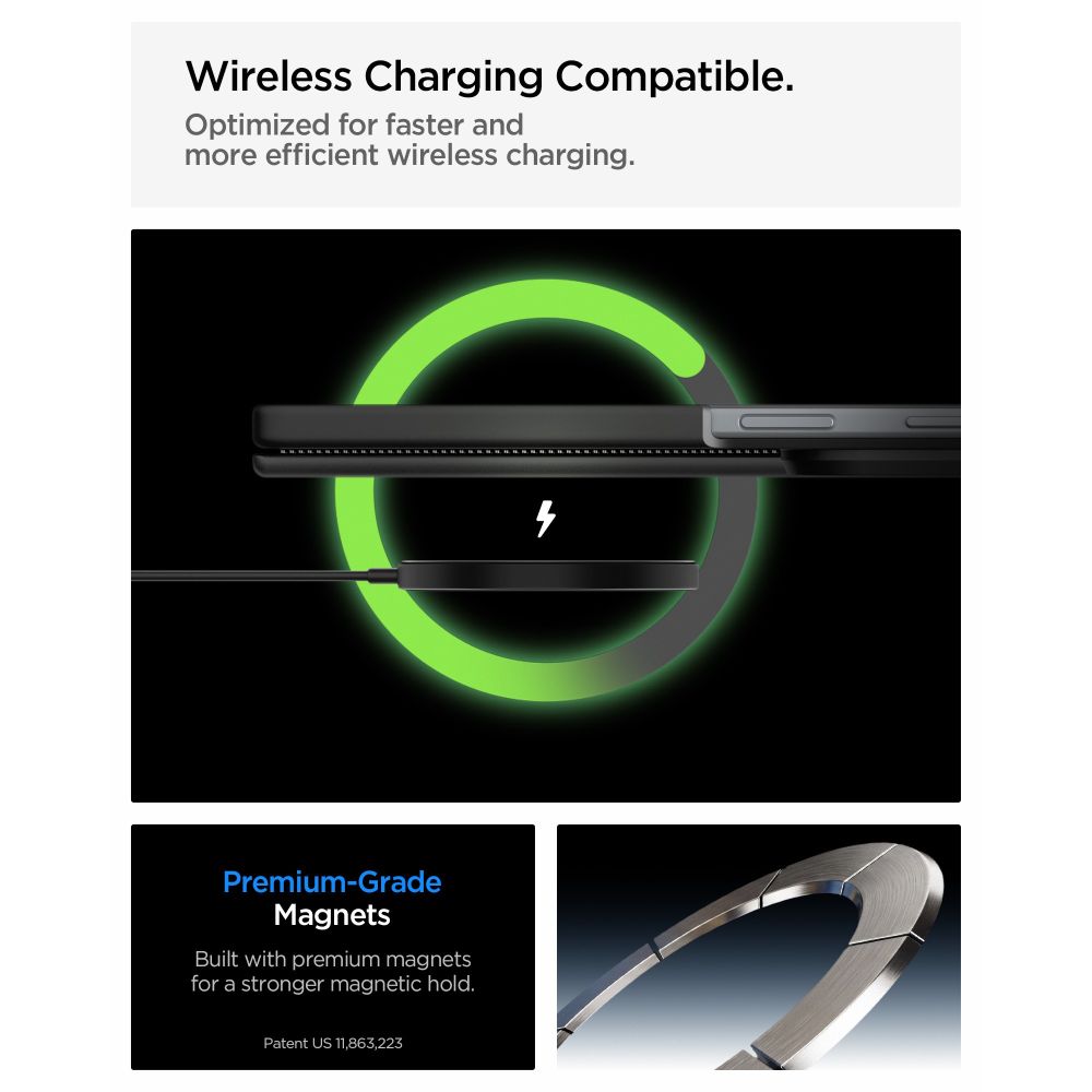 Spigen Optik Armor Pro MagSafe-etui til Samsung Galaxy Z Fold 8 Ultra – Sort