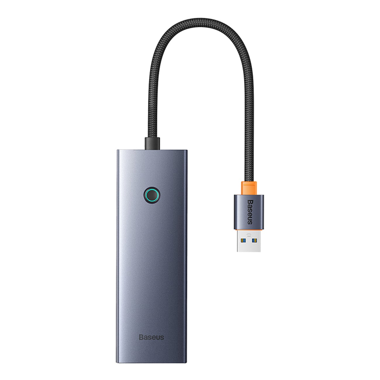 Baseus UltraJoy-serien USB-A-hubb, 4xUSB-A 3.0, 1xUSB-C 5 V – grå