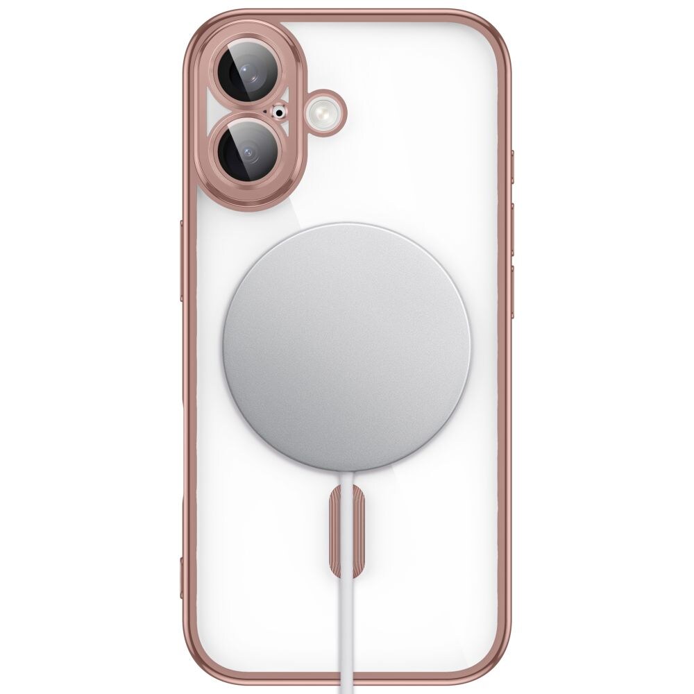 Tech-Protect MagFlex-fodral för iPhone 17 – genomskinligt rosa