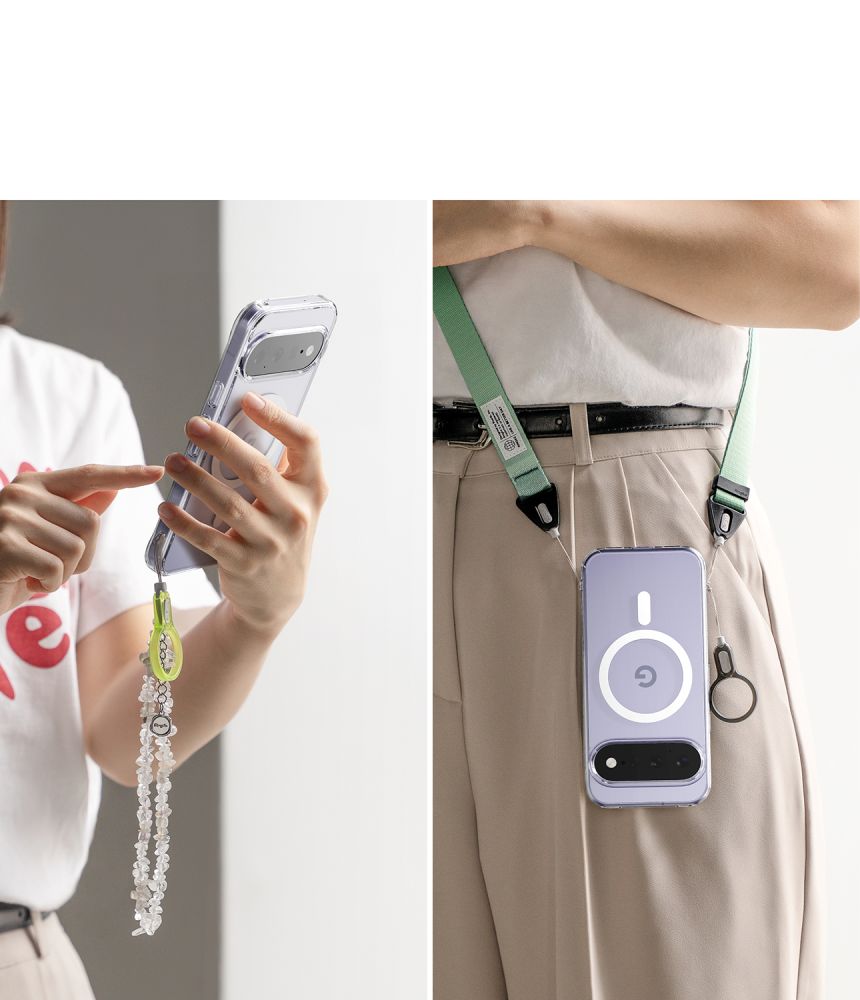 Ringke Fusion magnetiskt MagSafe-fodral för Google Pixel 11 – genomskinligt