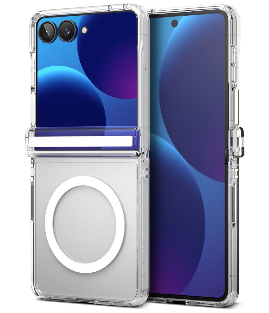 Ringke Fusion Flap magnetiskt MagSafe-fodral för Samsung Galaxy Z Flip 8 – genomskinligt