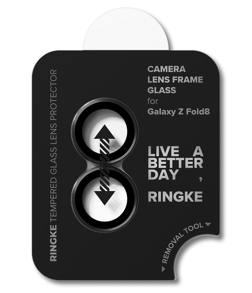 Ringke kameraskydd, 2-pack för Samsung Galaxy Z Fold 8 – svart