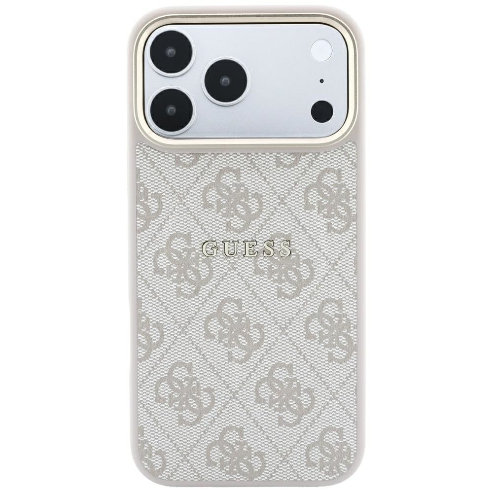 Guess präglad 4G Classic MagSafe-skal för iPhone 17 Pro / 18 Pro – rosa