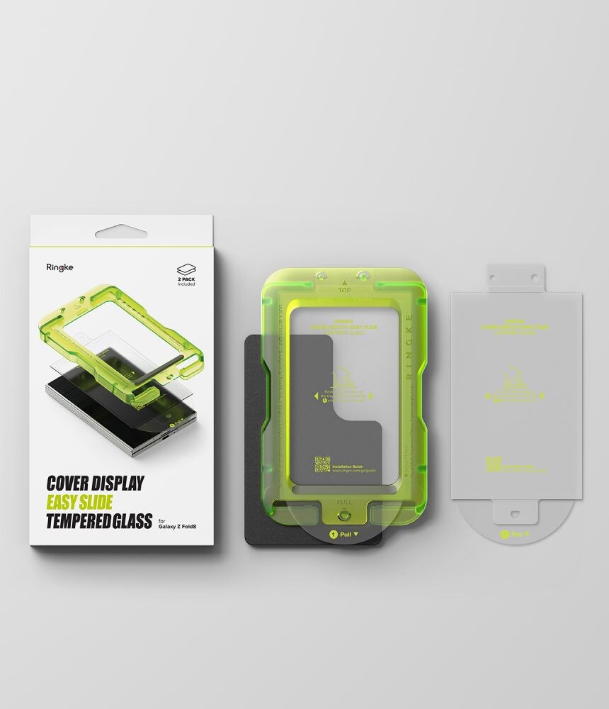 Ringke Cover Display Pro, 2-pack härdat glas till Samsung Galaxy Z Fold 8