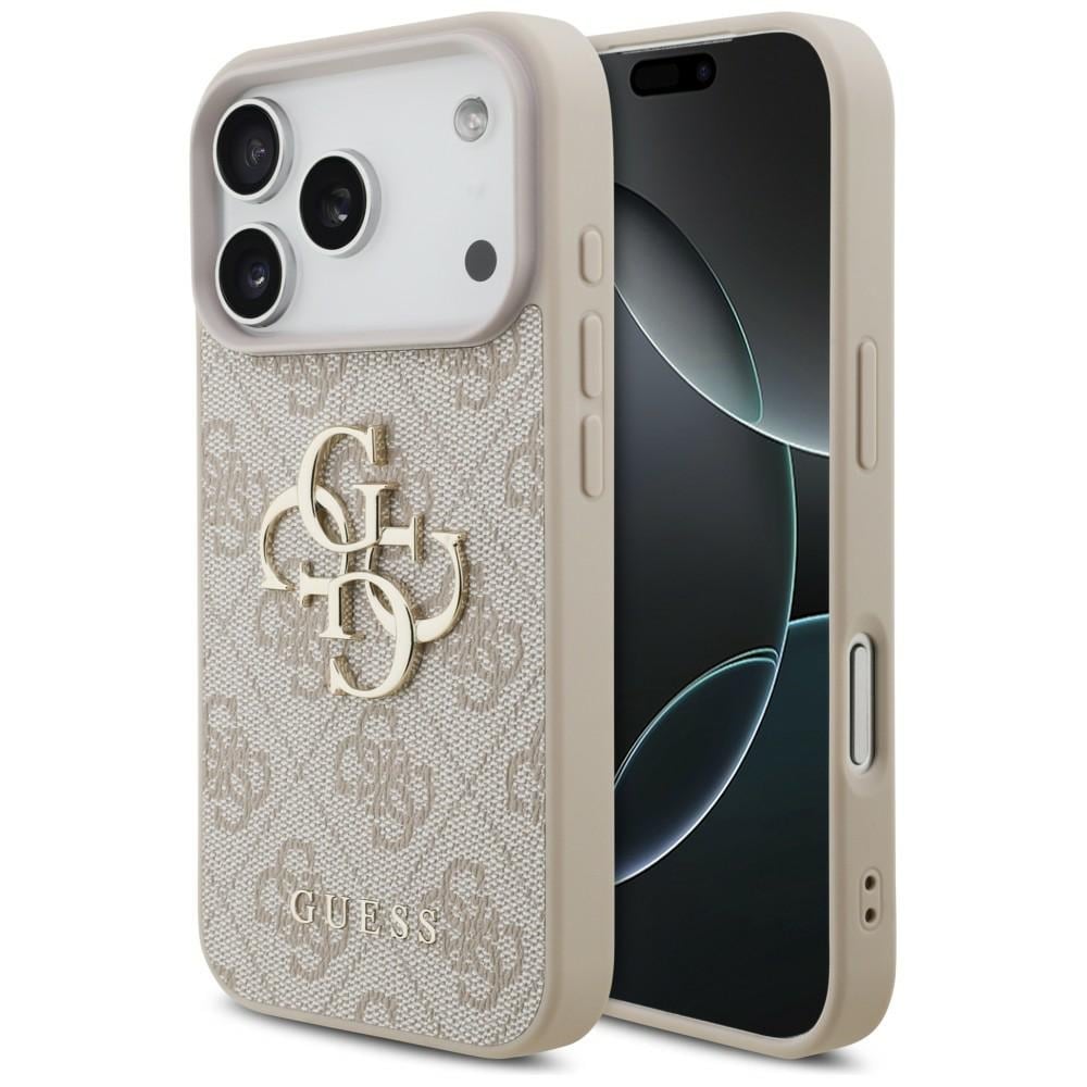 Guess 4G-fodral med stort logo för iPhone 17 Pro / 18 Pro – Rosa
