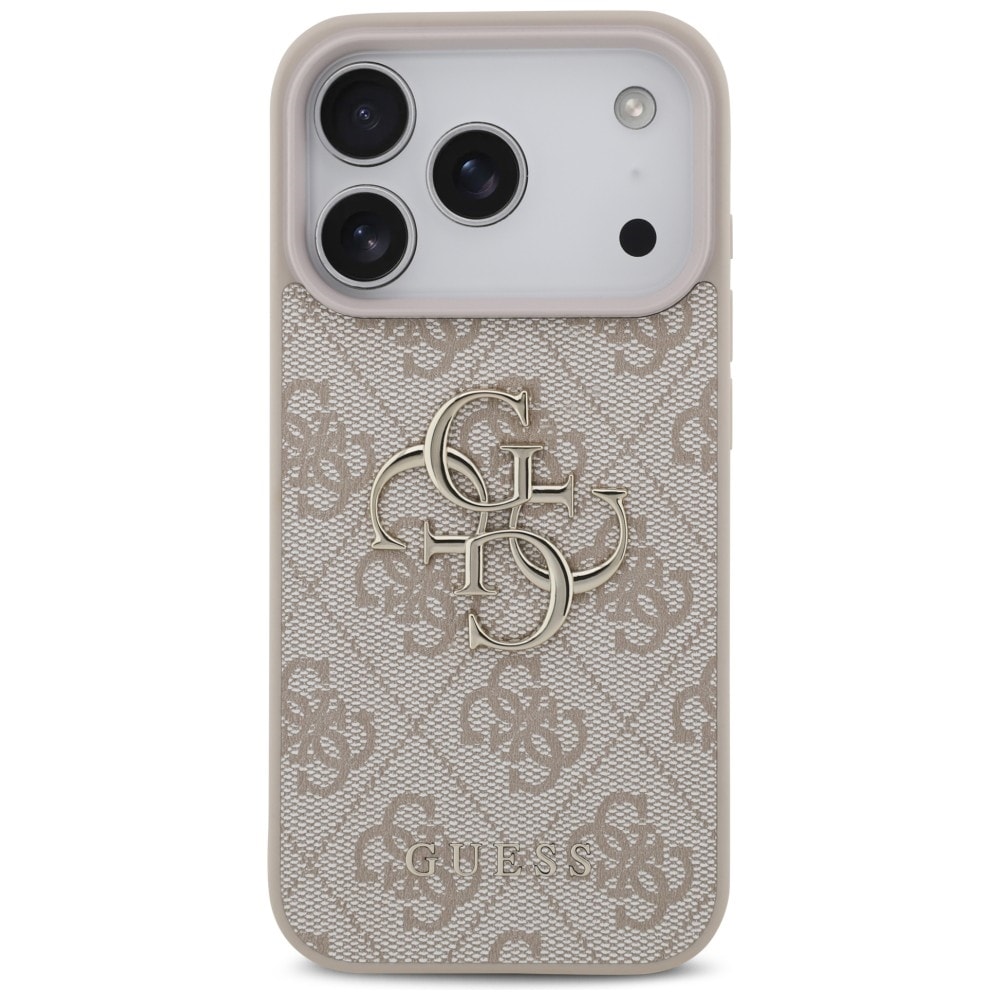 Guess 4G-fodral med stort logo för iPhone 17 Pro / 18 Pro – Rosa