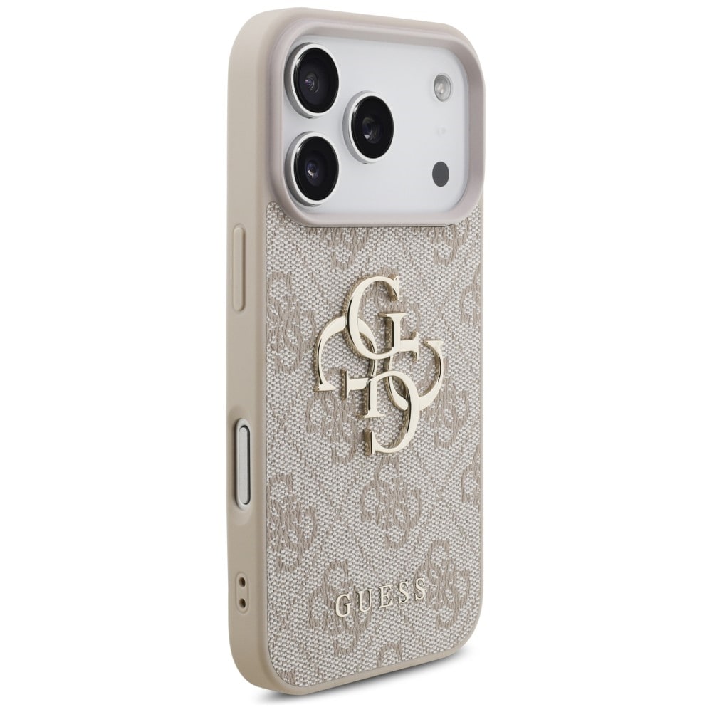 Guess 4G-fodral med stort logo för iPhone 17 Pro / 18 Pro – Rosa