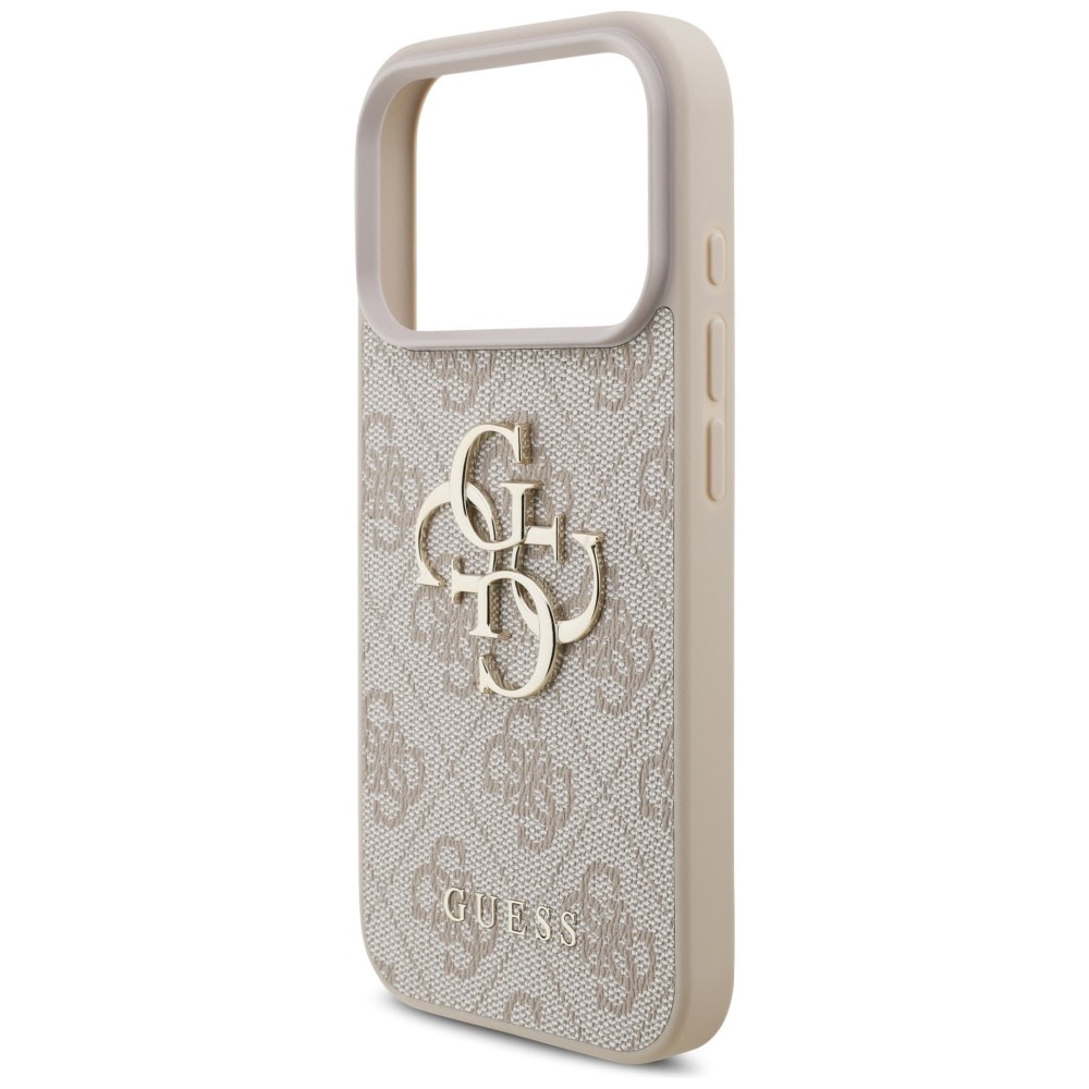 Guess 4G-fodral med stort logo för iPhone 17 Pro / 18 Pro – Rosa