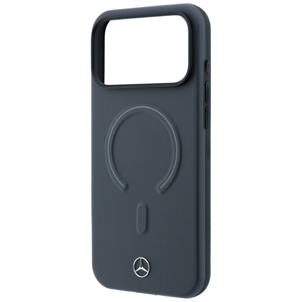 Mercedes 3D-fodral i läder med MagSafe för iPhone 18 Pro Max / 17 Pro Max – antracit