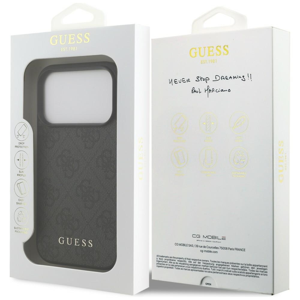 Guess 4G Classic-fodral för iPhone 17 Pro / 18 Pro – Svart