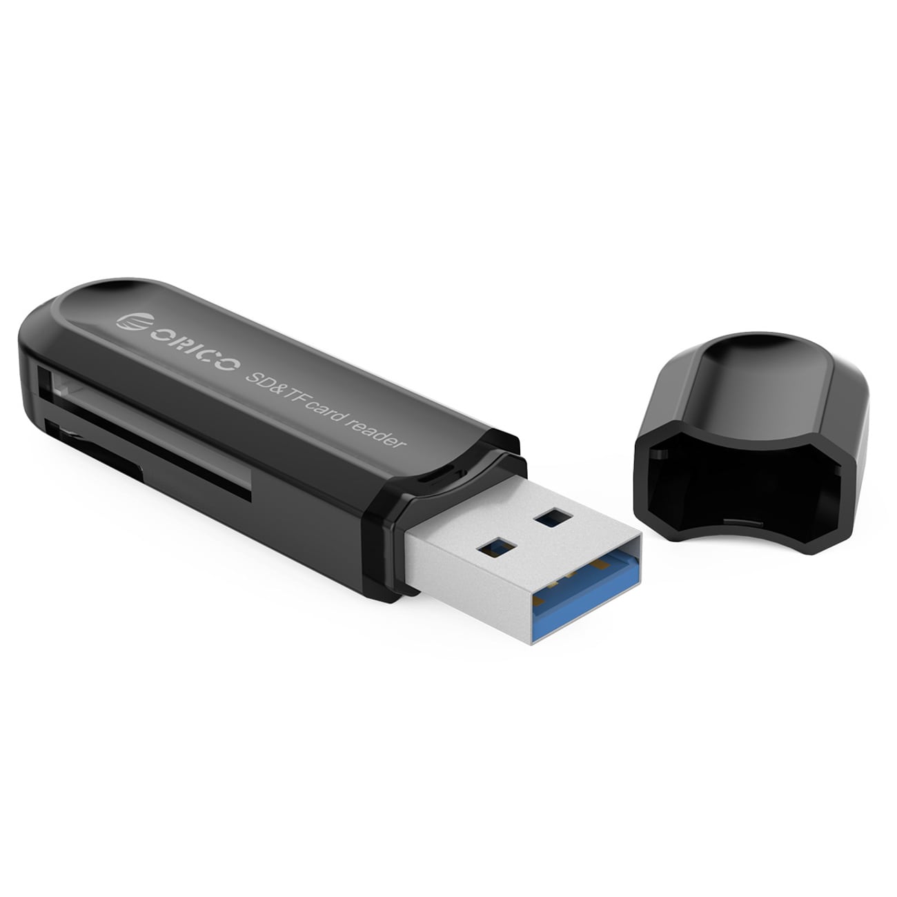 Orico CRS21 USB 3.0-minneskortläsare för SD- och microSD-kort – svart