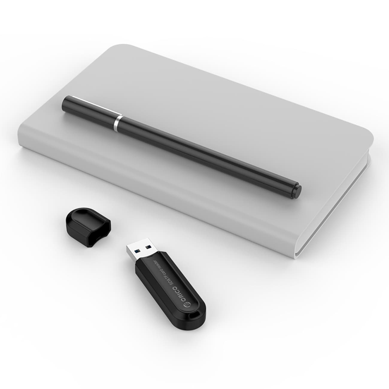 Orico CRS21 USB 3.0-minneskortläsare för SD- och microSD-kort – svart