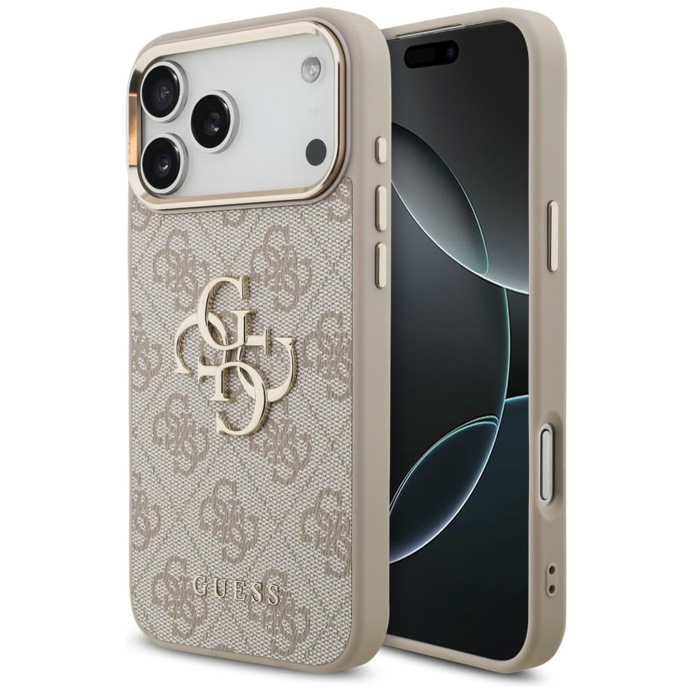 Guess 4G Big 4G Classic Logo-fodral för iPhone 17 Pro Max / 18 Pro Max – Roséguld