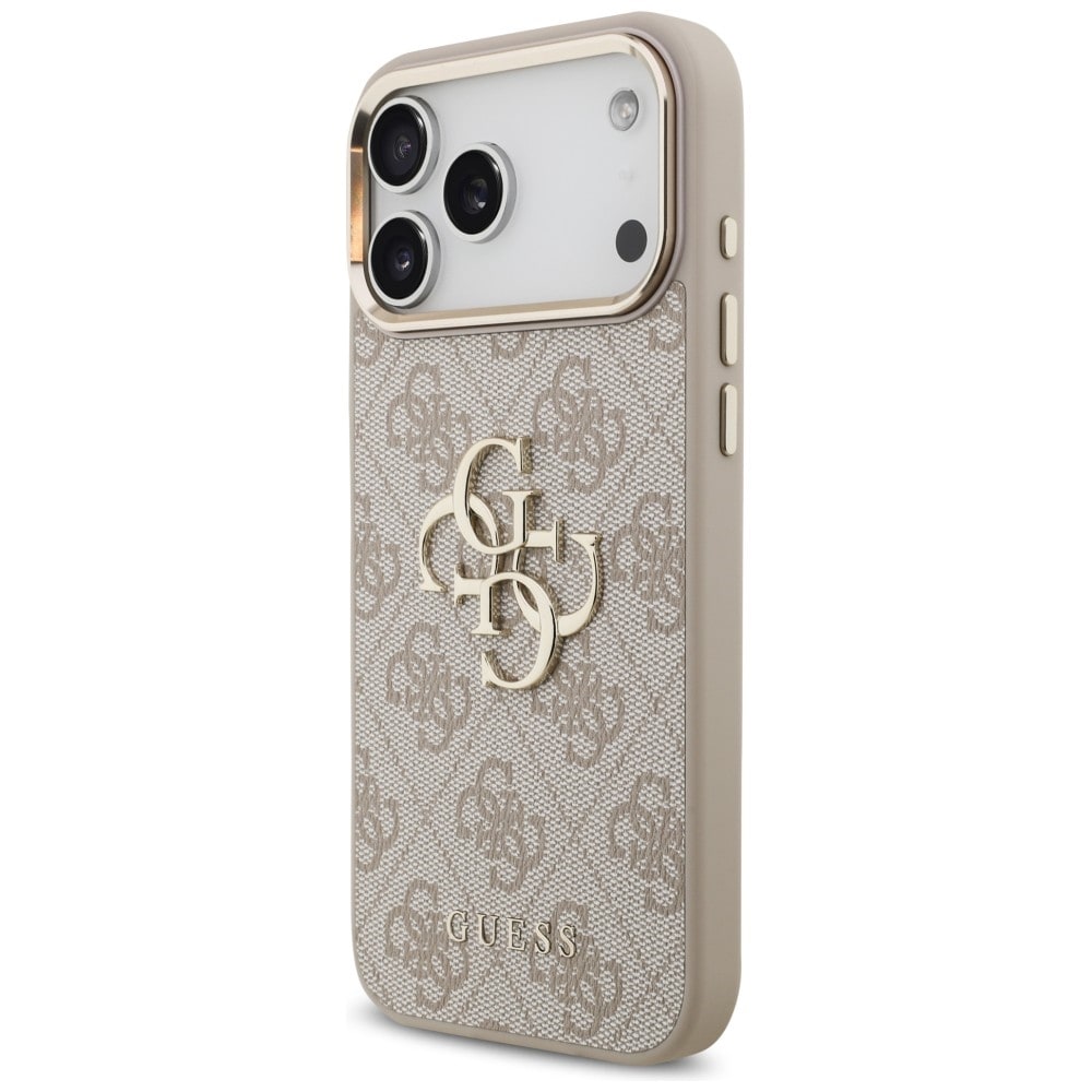 Guess 4G Big 4G Classic Logo-fodral för iPhone 17 Pro Max / 18 Pro Max – Roséguld